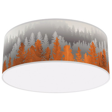 Treescape Drum Ceiling Light | Jef Designs at Lightology Treescape Drum Ceiling Light