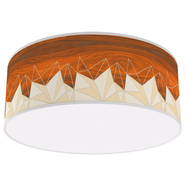 Facet Drum Ceiling Light