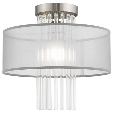 Alexis Grey Semi Flush Mount