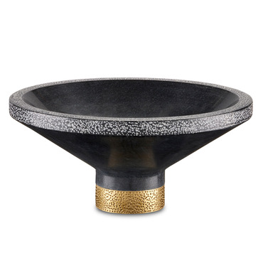 Vincent Marble Bowl | Currey and Company at Lightology Vincent Marble Bowl