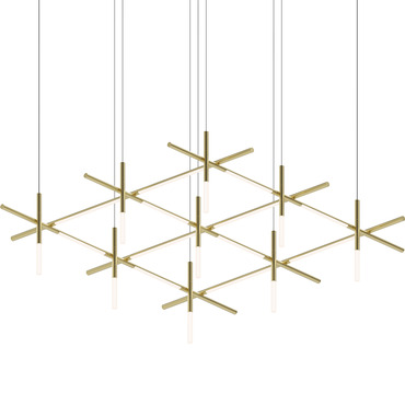 Labyrinth Square Chandelier | SONNEMAN - A Way of Light at Lightology Labyrinth Square Chandelier