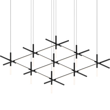 Labyrinth Square Chandelier | SONNEMAN - A Way of Light at Lightology Labyrinth Square Chandelier