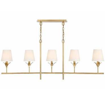 Broche Linear Chandelier | Crystorama at Lightology Broche Linear Chandelier