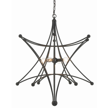 Astro Chandelier | Crystorama at Lightology Astro Chandelier