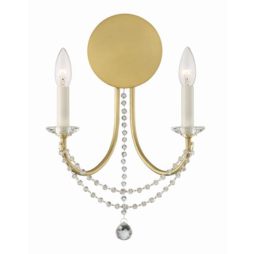 Delilah Wall Sconce | Crystorama at Lightology Delilah Wall Sconce