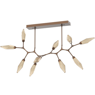 Rock Crystal Large Modern Branch Chandelier | Hammerton Studio at Lightology Rock Crystal Large Modern Branch Chandelier