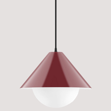 Axis Pinnacle Cord Hung Pendant with Glass Globe | Montclair Light Works at Lightology Axis Pinnacle Cord Hung Pendant with Glass Globe