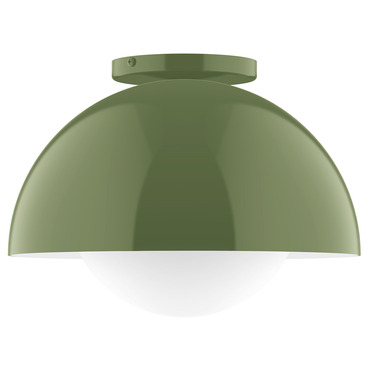 Axis Arcade Ceiling Light with Glass Globe | Montclair Light Works at Lightology Axis Arcade Ceiling Light with Glass Globe