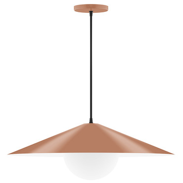 Axis Vessel Pendant with Glass Globe | Montclair Light Works at Lightology Axis Vessel Pendant with Glass Globe