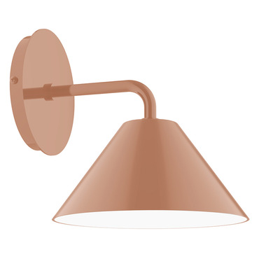 Axis Pinnacle Curved Arm Wall Light | Montclair Light Works at Lightology Axis Pinnacle Curved Arm Wall Light