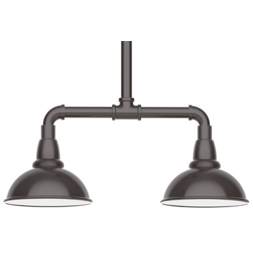 Cafe 2 Light Linear Outdoor Pendant | Montclair Light Works at Lightology Cafe 2 Light Linear Outdoor Pendant