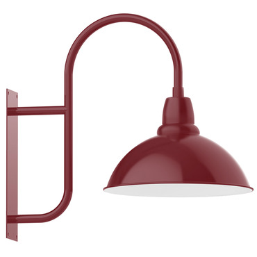 Cafe Curved Arm Outdoor Wall Light | Montclair Light Works at Lightology Cafe Curved Arm Outdoor Wall Light