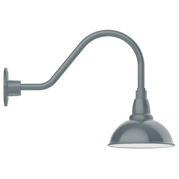Cafe Gooseneck Outdoor Wall Light | Montclair Light Works at Lightology Cafe Gooseneck Outdoor Wall Light