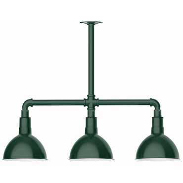 Deep Bowl 3LT Linear Outdoor Pendant