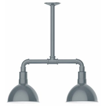 Deep Bowl Linear Outdoor Pendant | Montclair Light Works at Lightology Deep Bowl Linear Outdoor Pendant
