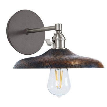 Uno Straight Arm Wood Wall Light