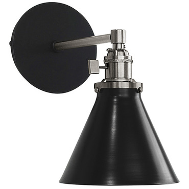 Uno Straight Arm Narrow Cone Wall Sconce | Montclair Light Works at Lightology Uno Straight Arm Narrow Cone Wall Sconce
