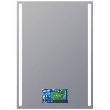 Fusion Lighted Mirror with TV | Electric Mirror at Lightology Fusion Lighted Mirror with TV