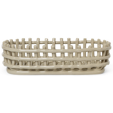 Ceramic Oval Basket