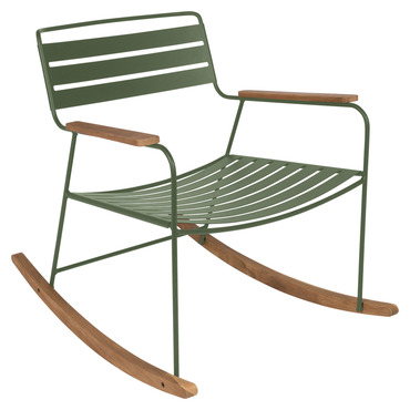 Surprising Teak Rocking Chair | Fermob at Lightology Surprising Teak Rocking Chair