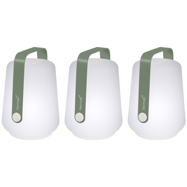 Balad Portable Mini Table Lamp Set of 3 | Fermob at Lightology Balad Portable Mini Table Lamp Set of 3