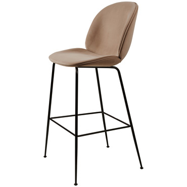 Beetle Upholstered Bar / Counter Chair | Gubi at Lightology Beetle Upholstered Bar / Counter Chair