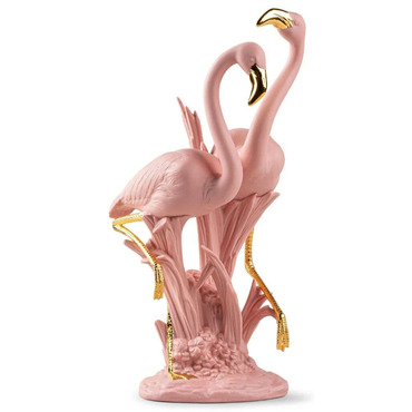 The Flamingos Sculpture | Lladro at Lightology The Flamingos Sculpture