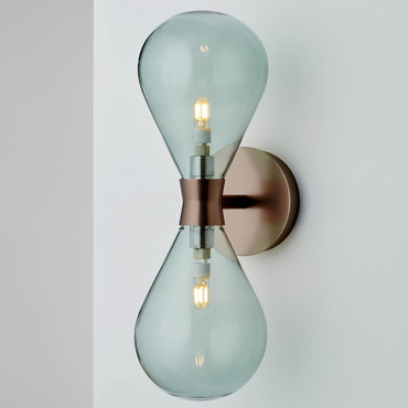 Cintola Twin Wall Sconce | Tom Kirk Lighting at Lightology Cintola Twin Wall Sconce