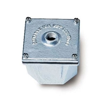 BI2 4 Inch Galvanized Cast Iron Junction Box | Hadco by Signify at Lightology BI2 4 Inch Galvanized Cast Iron Junction Box