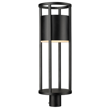 Luca Outdoor Post Light with Round Fitter