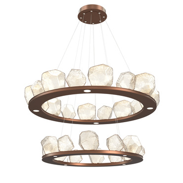 Gem 3000K Two Ring Chandelier | Hammerton Studio at Lightology Gem 3000K Two Ring Chandelier