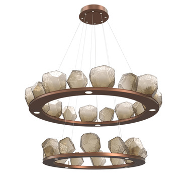 Gem 3000K Two Ring Chandelier