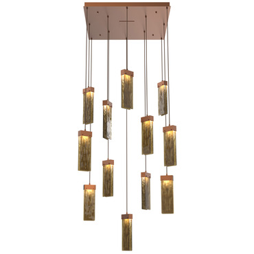 Parallel Square 12LT 3000K Multi Light Pendant
