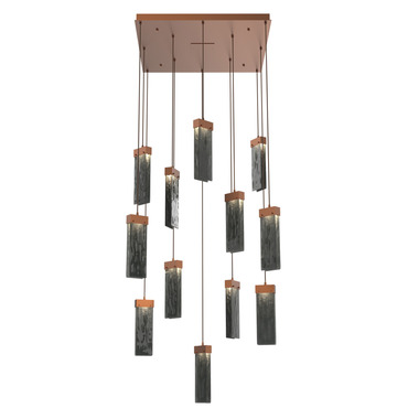 Parallel Square 12LT 3000K Multi Light Pendant | Hammerton Studio at Lightology Parallel Square 12LT 3000K Multi Light Pendant