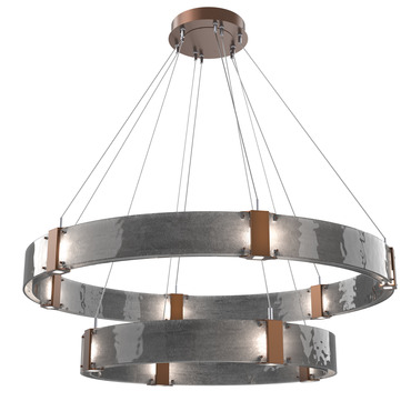 Parallel Dual Ring 3000K Chandelier
