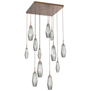 Aalto 12LT Square Multi Light Pendant | Hammerton Studio at Lightology Aalto 12LT Square Multi Light Pendant