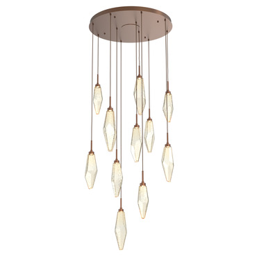 Rock Crystal Round 3000K Multi Light Pendant | Hammerton Studio at Lightology Rock Crystal Round 3000K Multi Light Pendant