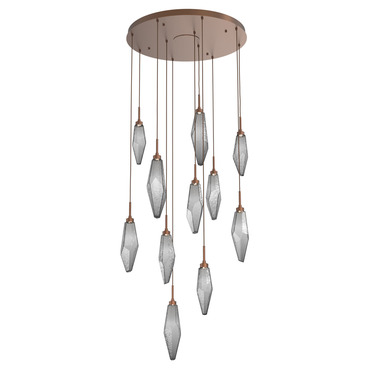 Rock Crystal Round 3000K Multi Light Pendant | Hammerton Studio at Lightology Rock Crystal Round 3000K Multi Light Pendant