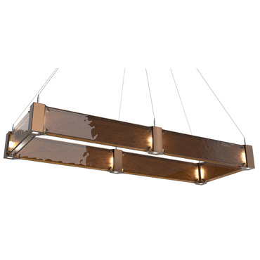 Parallel Rectangular 3000K Chandelier