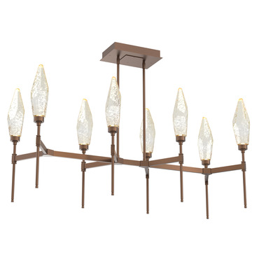 Rock Crystal Linear 3000K Chandelier | Hammerton Studio at Lightology Rock Crystal Linear 3000K Chandelier