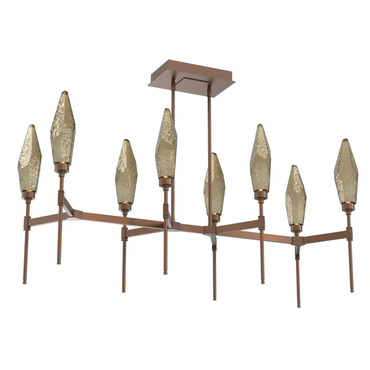 Rock Crystal Linear 3000K Chandelier | Hammerton Studio at Lightology Rock Crystal Linear 3000K Chandelier