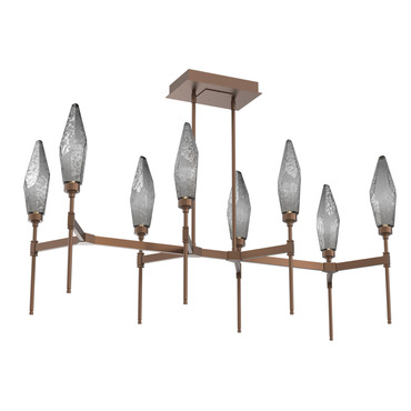 Rock Crystal Linear 3000K Chandelier | Hammerton Studio at Lightology Rock Crystal Linear 3000K Chandelier
