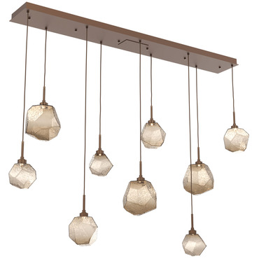 Gem Linear 9-Light Multi Light Pendant | Hammerton Studio at Lightology Gem Linear 9-Light Multi Light Pendant