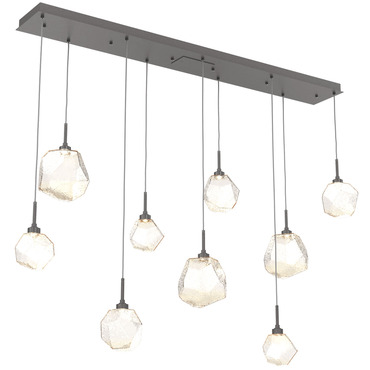 Gem Linear 9-Light Multi Light Pendant | Hammerton Studio at Lightology Gem Linear 9-Light Multi Light Pendant