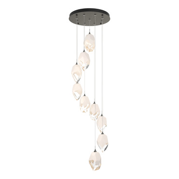 Chrysalis Large Shades Round 5 Light Pendant | Hubbardton Forge at Lightology Chrysalis Large Shades Round 5 Light Pendant