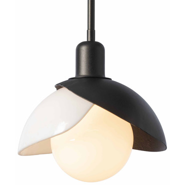 Brooklyn Art Glass Double Shade Pendant | Hubbardton Forge at Lightology Brooklyn Art Glass Double Shade Pendant