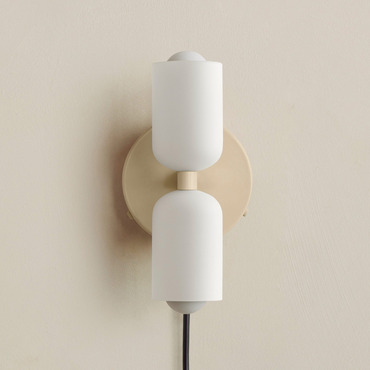 Glass Up Down Plug-In Wall Sconce | In Common With at Lightology Glass Up Down Plug-In Wall Sconce