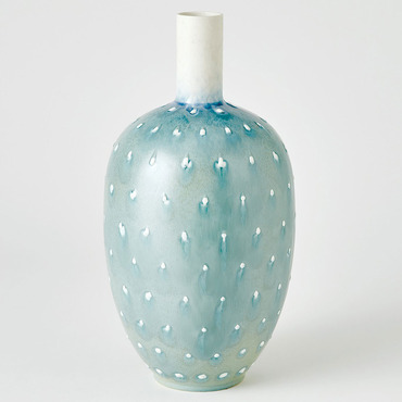 Lamb's Ear Spotted Vase