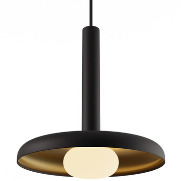 Combi Pendant with Metal Shade/Glass Ball