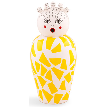 Le Canopie Rosio Dolomite Vase with Cover | Seletti at Lightology Le Canopie Rosio Dolomite Vase with Cover
